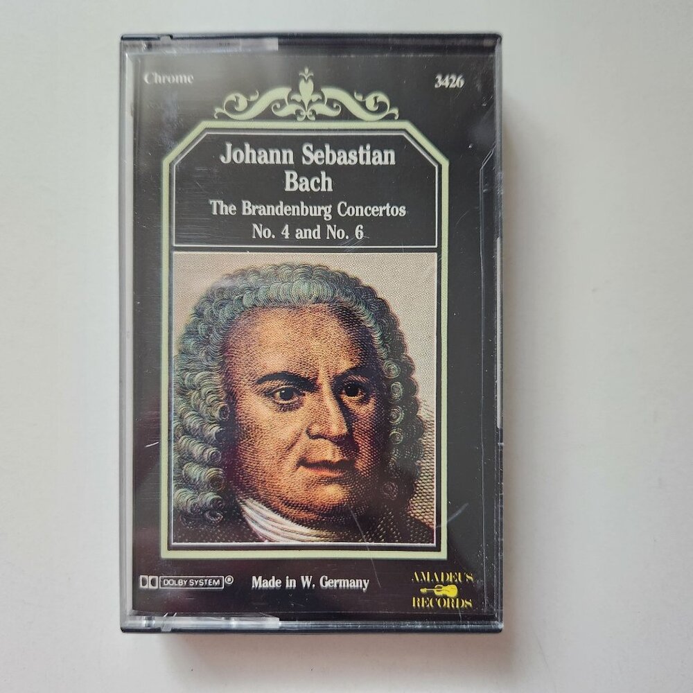Johann Sebastian Bach Brandenburg Concertos No. 4 & No. 6 Cassette Tape 1985 Mad